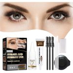 BNF Professional Eyelash Eyebrow Dye Tint Gel Oil Proof Eyebrow Tinting Kit Dark Brown - Image 2