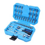 Taparia SA46 Steel Socket Set (Blue, 46-Pieces)
