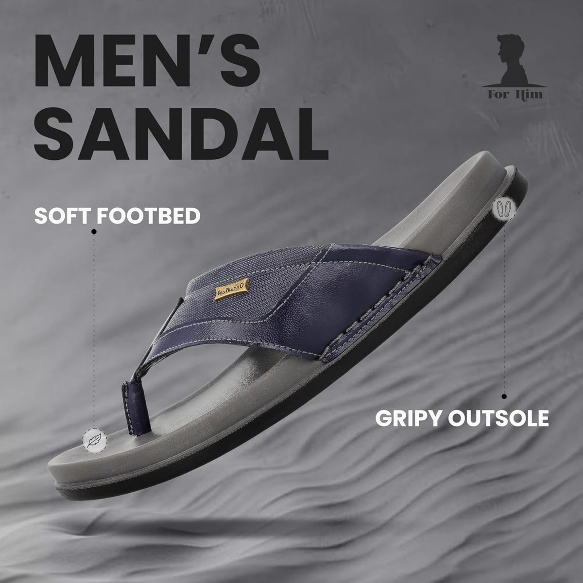 WALKAROO Comfort Sandal For Men's|CloudStep Dual-Density PU Sole – Ultimate Comfort|Stylish Casual Wear|WE1020 - Image 3