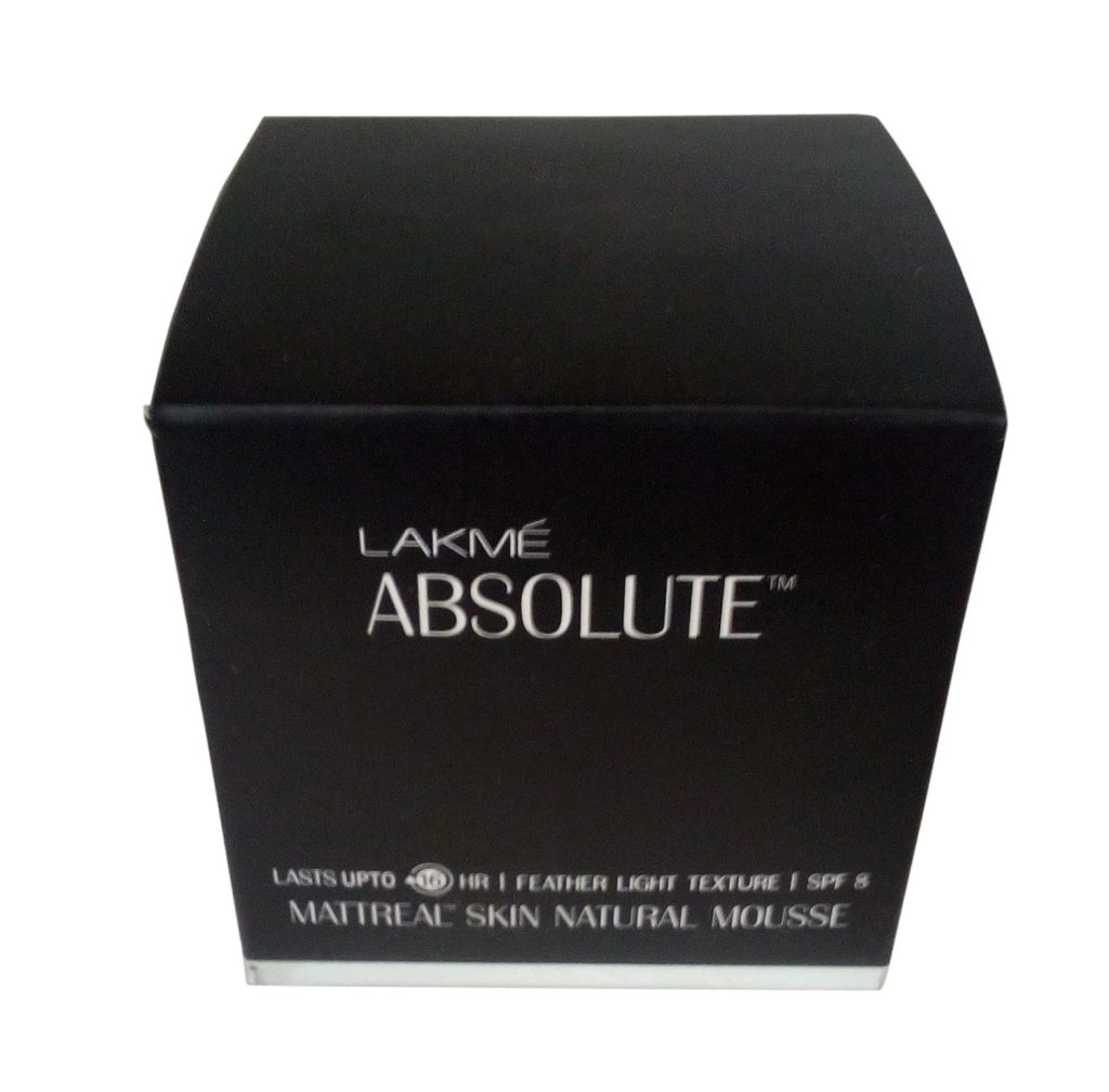 LAKMÉ Absolute Mattreal Skin Natural Mousse, 05 Beige Honey, 25G - Full, All Skin Type