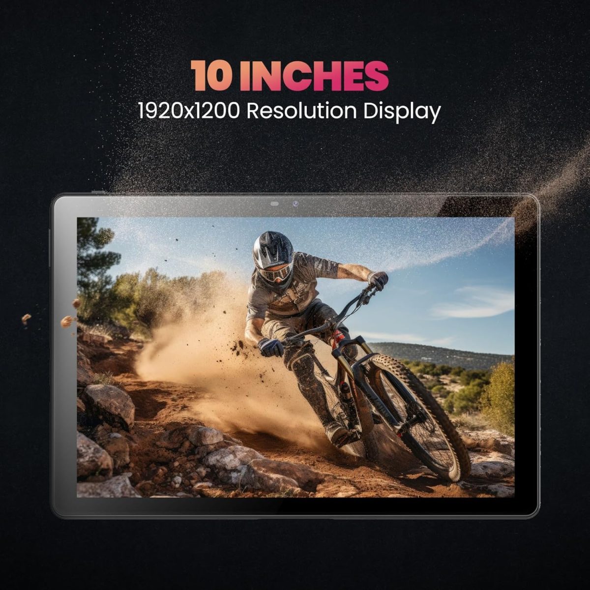 Wishtel IRA Duo+ (10.1 inch) Tablet + Keyboard | 4GB RAM 64GB ROM | Wi-Fi + 4G Volte | Dual SIM | 8000mAH Battery | 2Ghz Octacore Processor | Android 11 | 4GB Tablet PC | Free Accessories, Black - Image 4