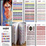 SUNAINA Simple Plain Round Multicolour Kumkum Reusable Sticker Bindiya Bindis Spiral Bindi Booklet For Women (Pack Of 948 - Bindi Book)