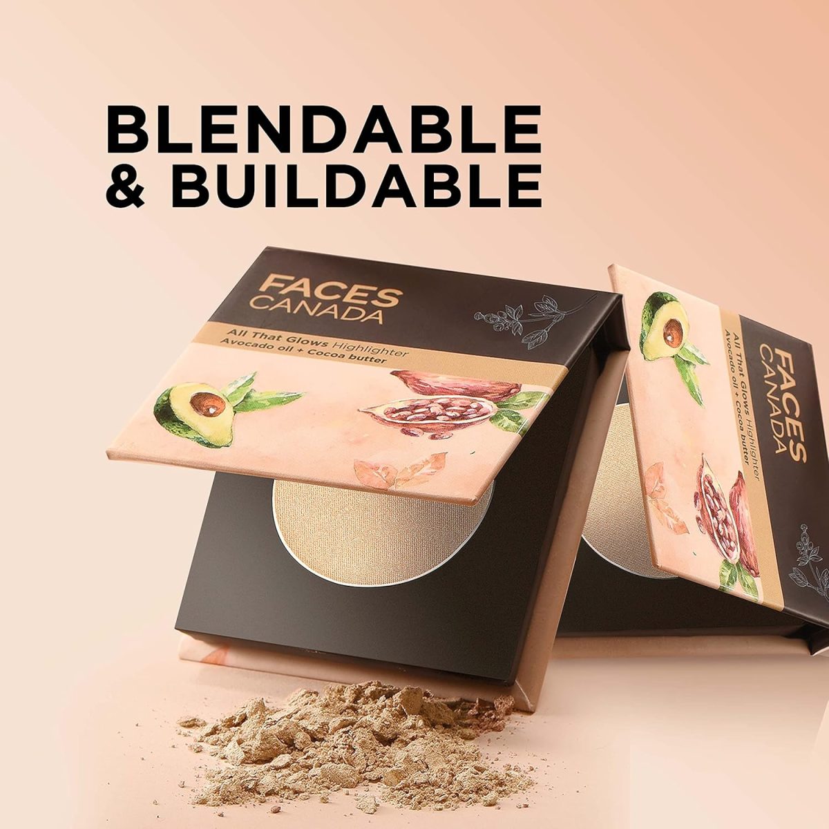 FACESCANADA All That Glows Highlighter - Hello Sunshine, 4g | HD Finish | Lightweight Flawless All Day Glow | Intense Pigment | Rich Gold Hue | Blendable & Buildable | Enriched With Vitamin C & E - Image 6