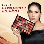 Glam21 Celeste Professional Eyeshadow Palette | Highly Pigmented |40 Selected Shades| Matte & Shimmer Shades - 50Gm |02- Blissful - Image 4