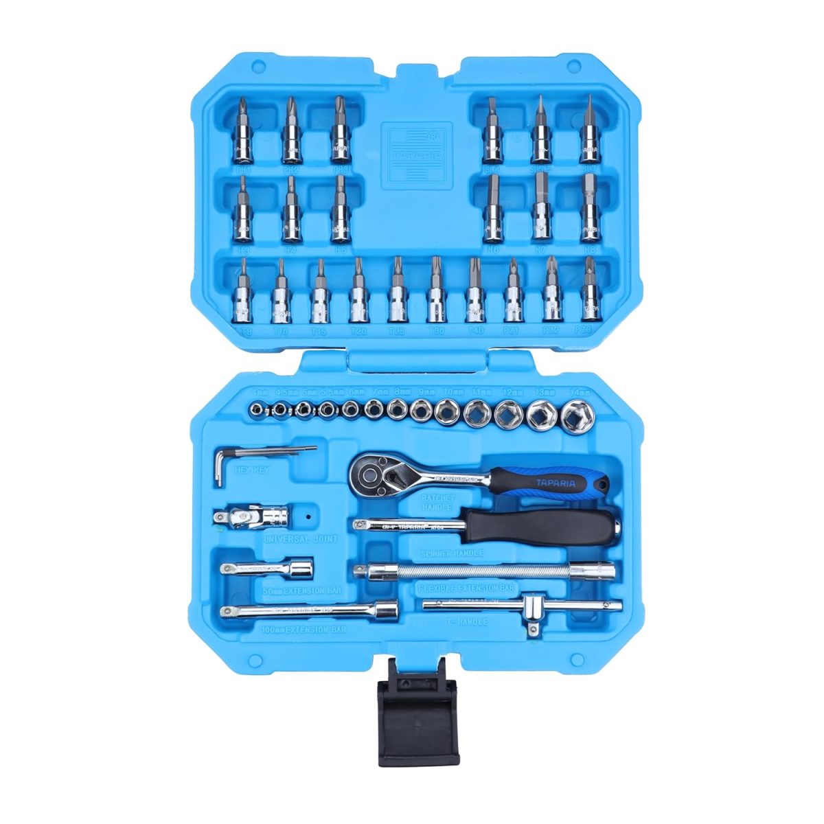 Taparia SA46 Steel Socket Set (Blue, 46-Pieces) - Image 3