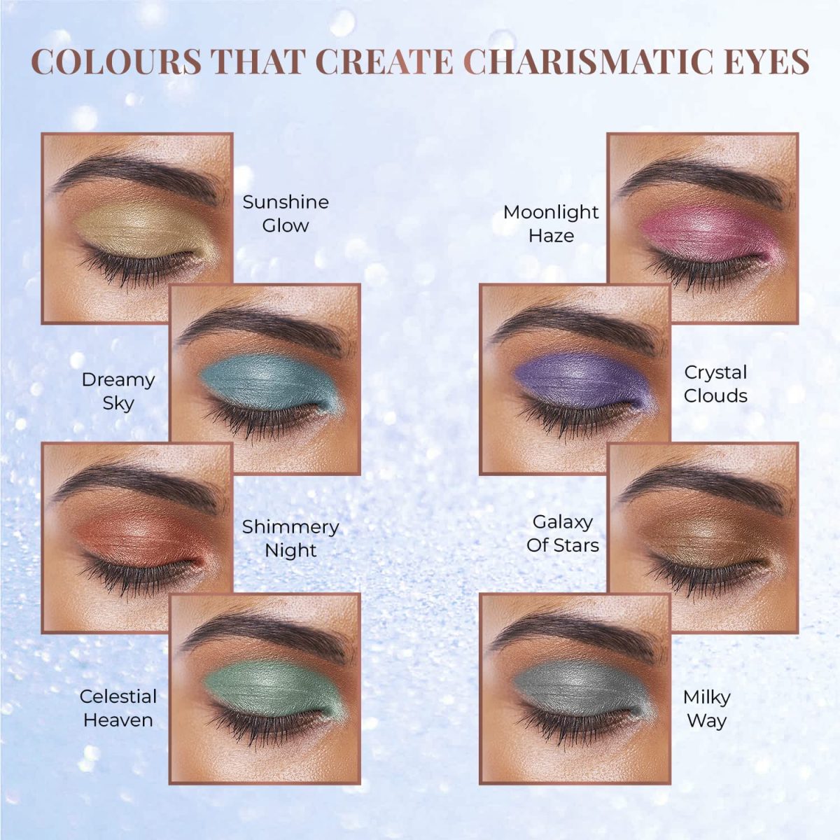 Just herbs 8 in 1 Herbal Metallic-shimmer finish, Long Lasting & Ultra Smooth Eye Shadow Lidsticks with Kumkumadi - 12gm - Image 3