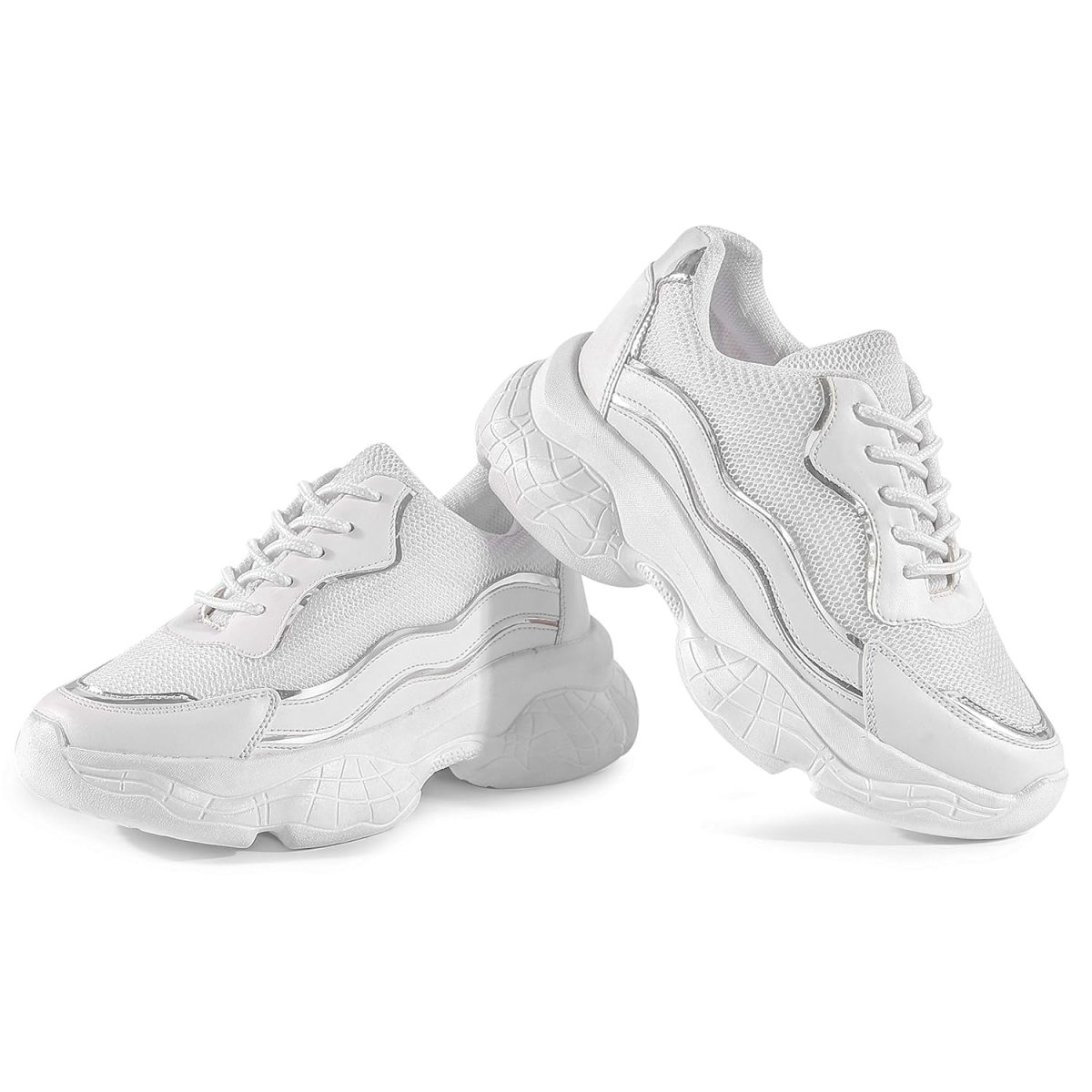 Vendoz Women Black Casual Stylish Sneakers - Image 3
