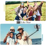 Like Star 360° Degree Mobile Phone Holder with Universal 1/4 Screw Adjustable Clamp Mobile Tripod Mount Adapter Compatible with Smartphones & TripodsnSelfie Stick (Black) - Image 6