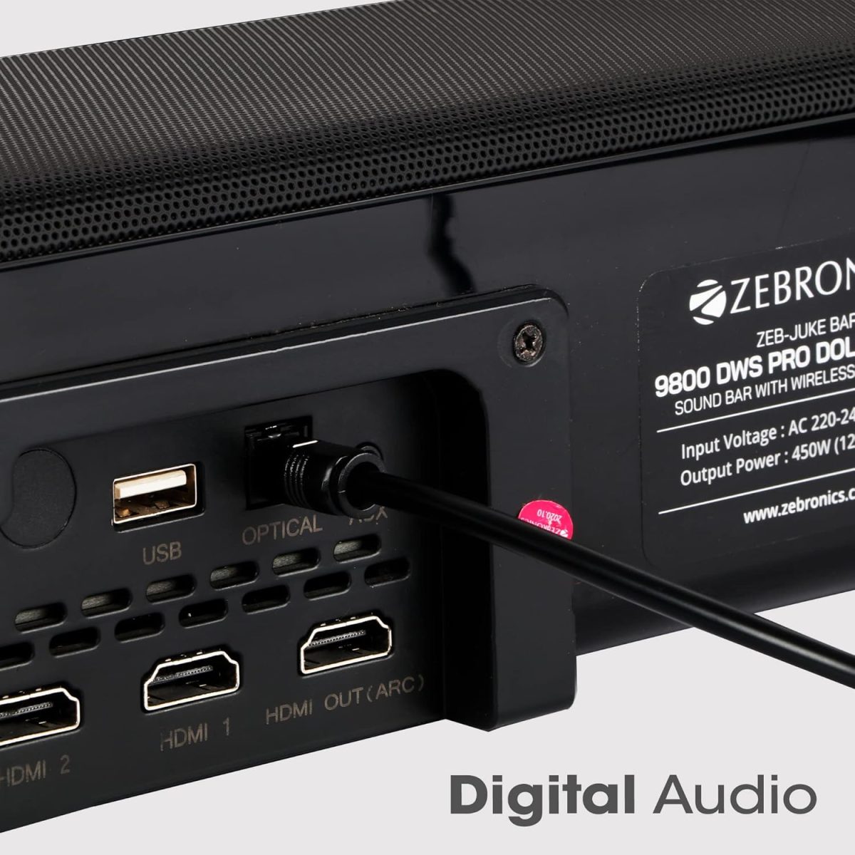 ZEBRONICS OC150 Optical Cable Supporting Dolby Digital Plus with 8 Channel (7.1) Audio support, 1.5 meter, Transmission, for Smart TV, AV Receivers and More, Black - Image 4