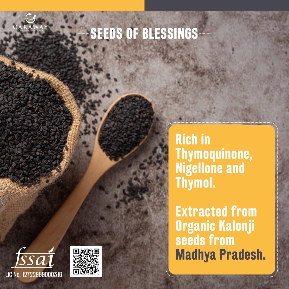 CARAWAY Organic Black Seed Oil (Kalonji Oil) – 4 oz / 118 ml | Cold Pressed Black Seed (Kalonji) Oil Edible Grade | Rich in Thymoquinone for Immunity Boost | Glass Bottle - Image 2