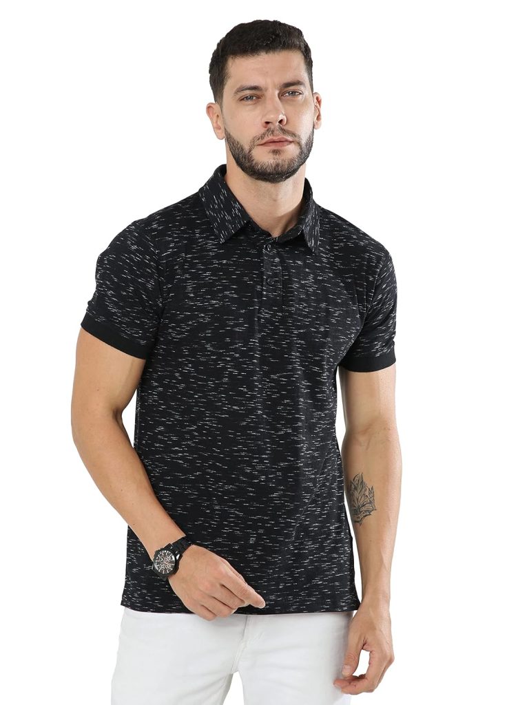fanideaz Mens Half Sleeve Cotton Striped Branded Polo T-Shirt for Mens || Polo T Shirt for Men || Tshirt for Men Stylish