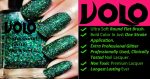 Volo Professionally Used Glitter Shine Nail Polish Combo Pack of 4(Magenta Glitter, Purple Glitter, Dark Green Glitter, Sky Blue Glitter) - Image 3