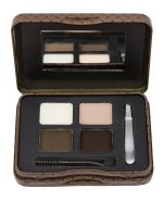 L.A.Girl Spiring Eyebrow Kit Dark and Defined | Browkit to Shape, Define and Fill the Eyebrows, Kit with 1 Brow Wax, 3 Fixing Powders, 1 Brush and 1 Tweezers, Vegan Product, Paraben & Cruelty-6.5g