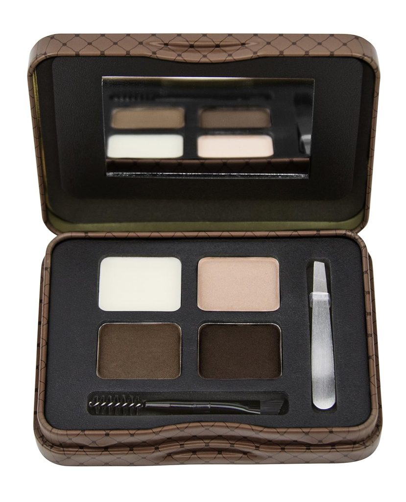 L.A.Girl Spiring Eyebrow Kit Dark and Defined | Browkit to Shape, Define and Fill the Eyebrows, Kit with 1 Brow Wax, 3 Fixing Powders, 1 Brush and 1 Tweezers, Vegan Product, Paraben & Cruelty-6.5g