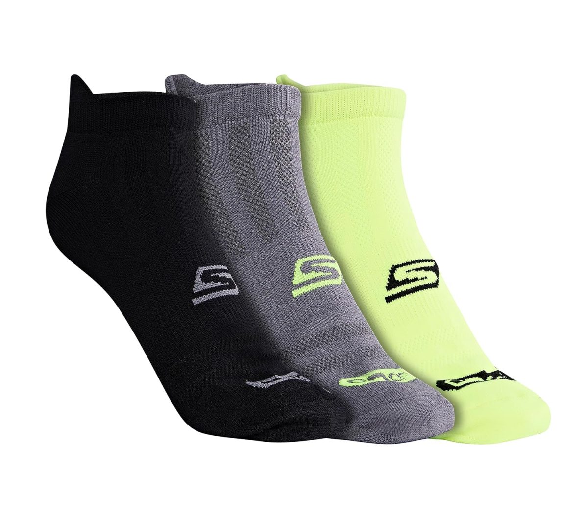 Skechers Nylon Men Short Socks S20011Id-Bccl L, Multicolour