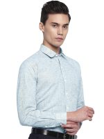 GHPC Cotton Linen Plain Solid Full Sleeves Regular Fit Formal Shirt for Men - Image 4