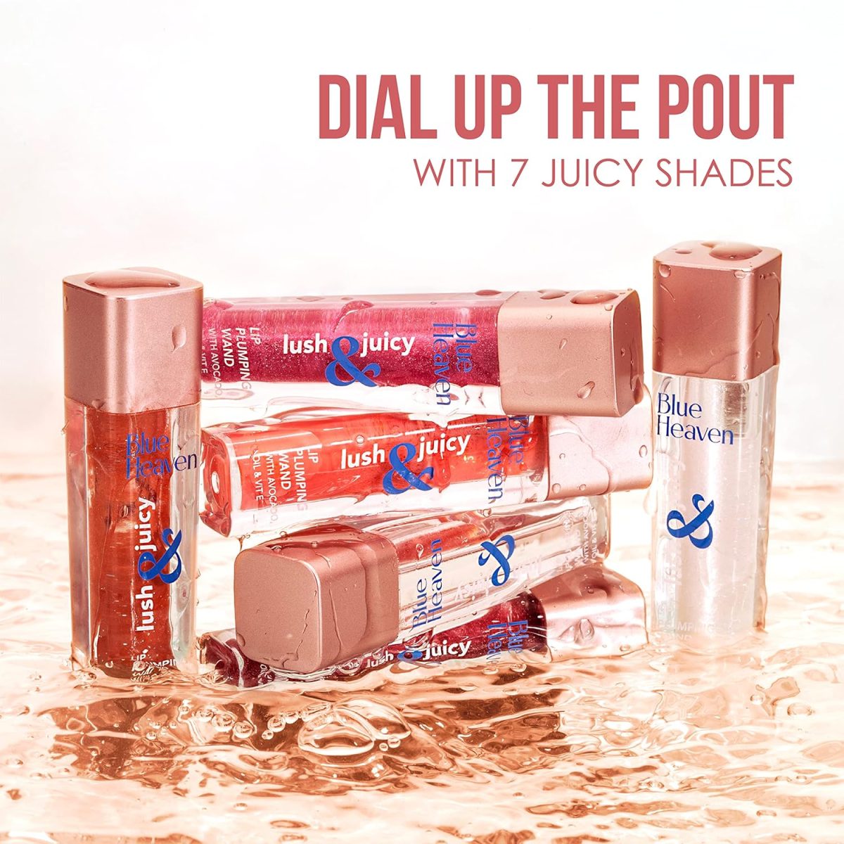 Blue Heaven Lush & Juicy Tinted Lip Gloss | Enriched with Jojoba Oil (Rich in Vitamin E) & Shea Butter | Hydrating Formula | High Glossy Shine | Lightweight & Non-Sticky, Hot Pink, 4.5 ml - Image 5
