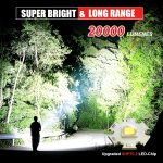 Shadowhawk Flash Light Led Torch, 20000 Lumens Flashlight Bright Light Torch, XHP70.2 Hand Torch Light Rechargeable USB Tactical, Waterproof Portable Torch Light for Trekking Hunting Emergency - Image 2