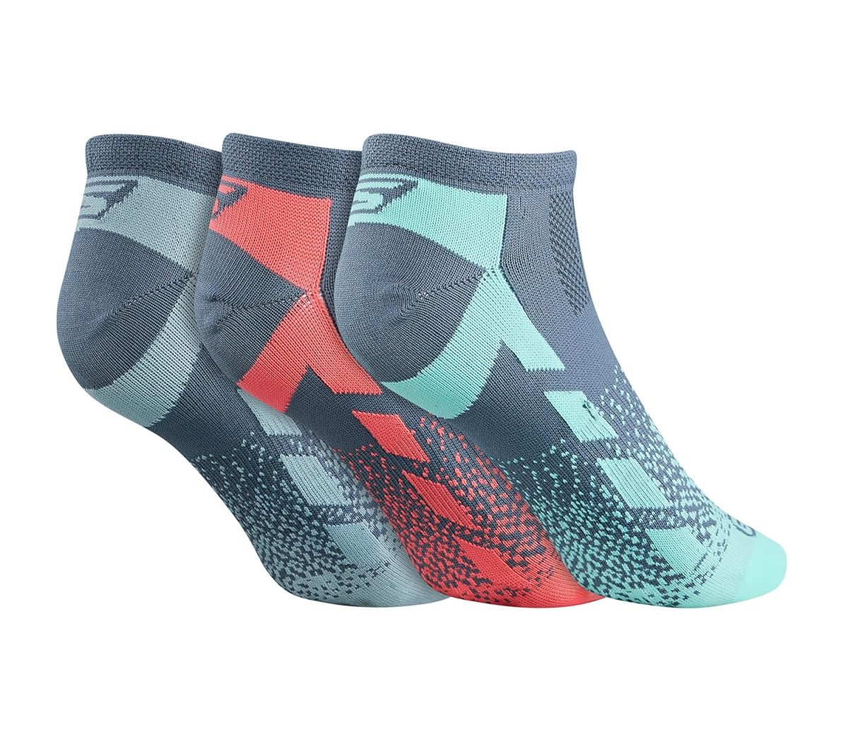 Skechers Nylon Womens S20042Id Ankle Length Socks-Gmlt Medium, Grey - Image 2
