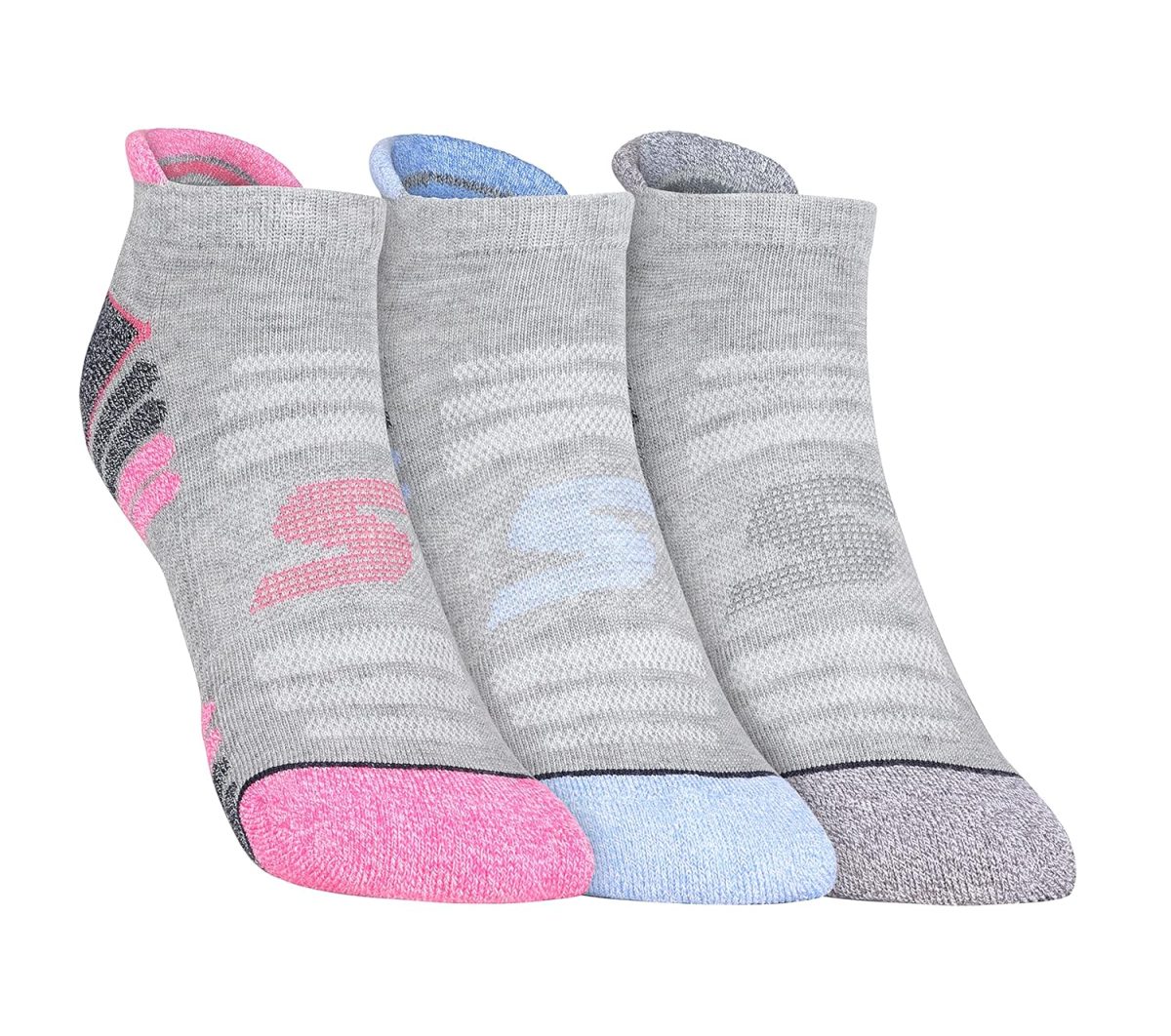 Skechers Polyester Women's Short Socks S20022Id-Gry M, Grey