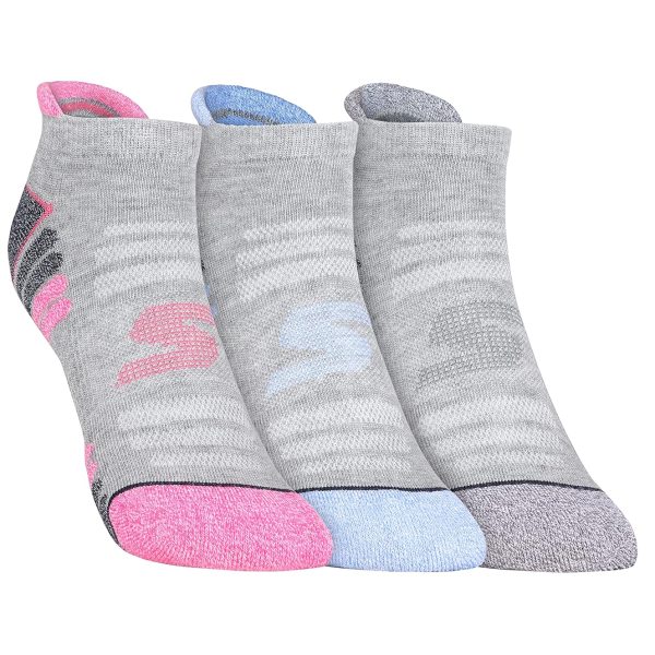 Skechers Polyester Women's Short Socks S20022Id-Gry M, Grey