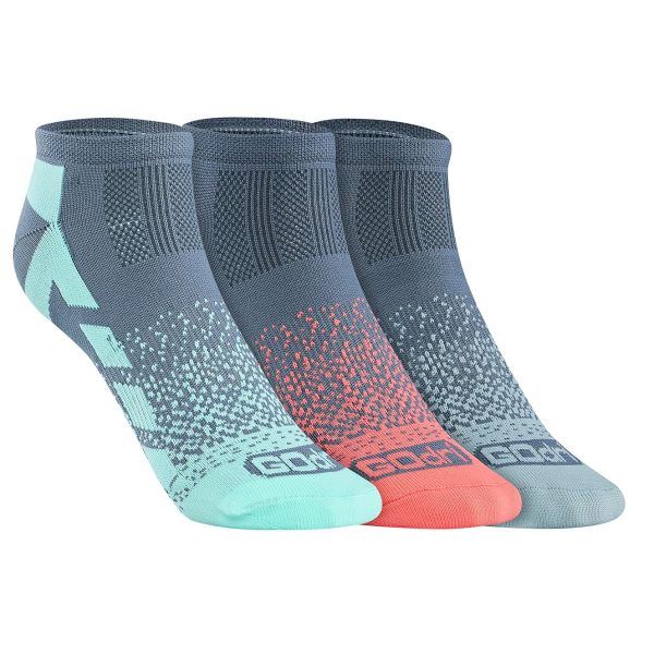 Skechers Nylon Womens S20042Id Ankle Length Socks-Gmlt Medium, Grey